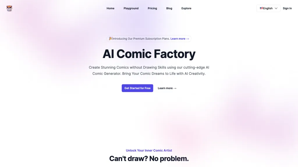 AI Comic Factory 工具截图