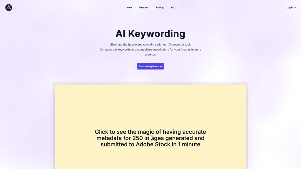 AI Keywording 工具截图