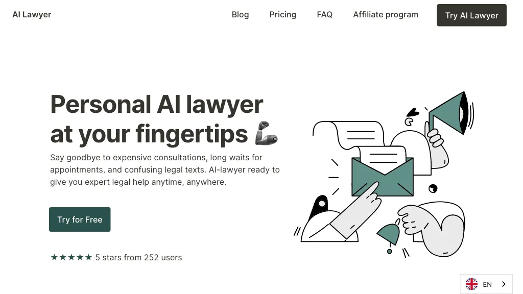 AI Lawyer 官网截图