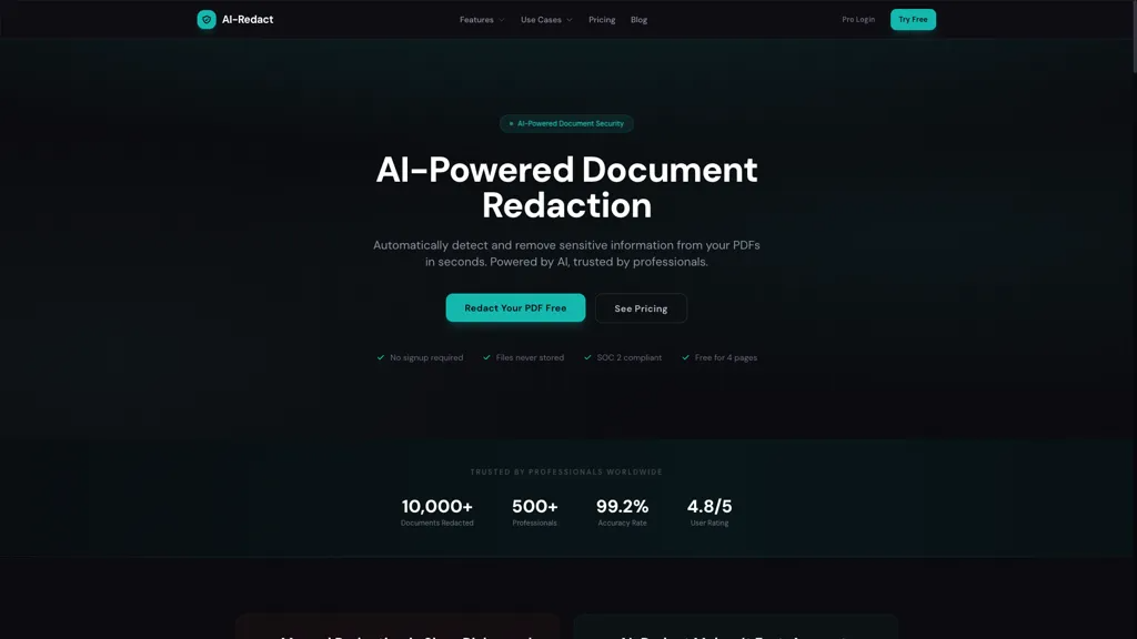 AI PDF Redaction Tool 工具截图
