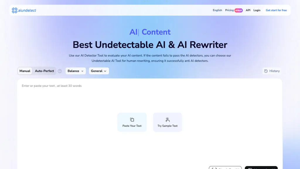 AI undetect 工具截图