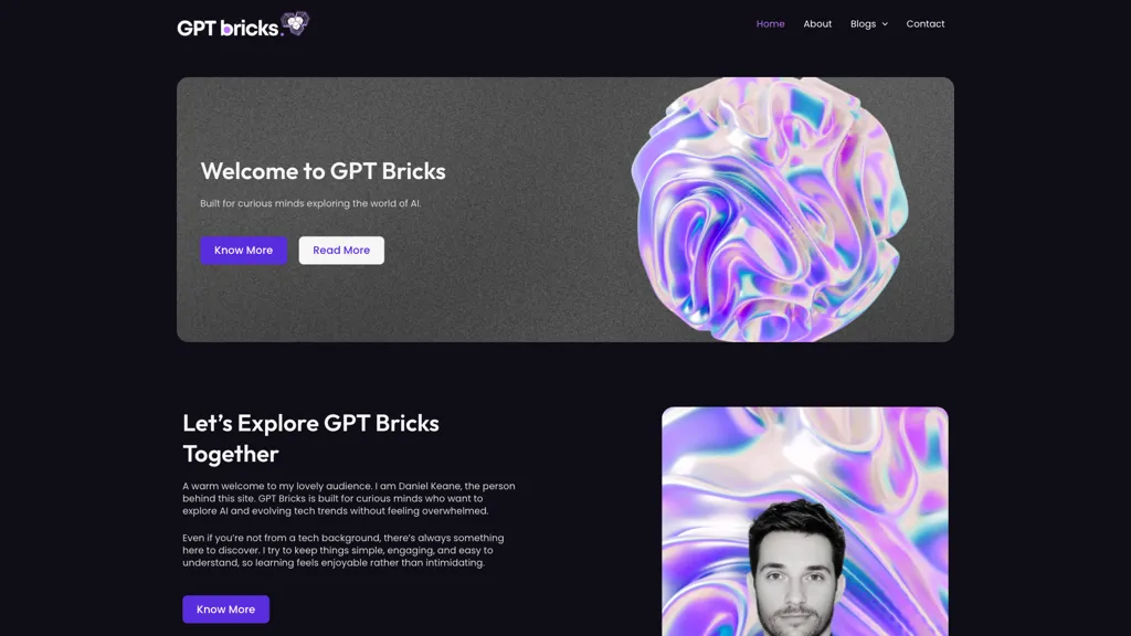GPTBricks 官网截图
