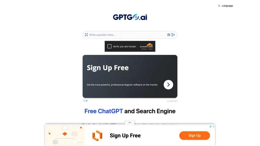 GPTGO 官网截图