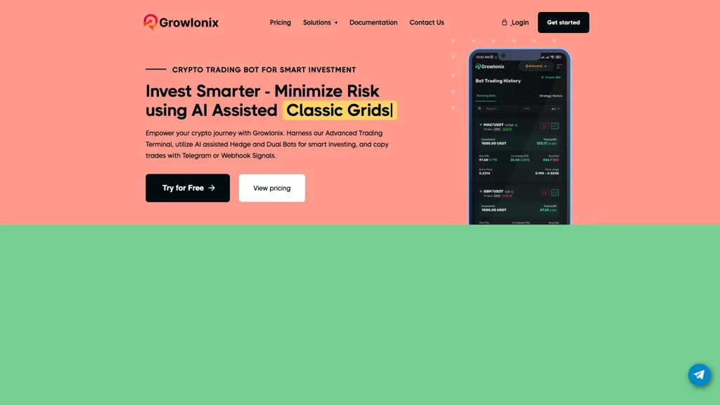 GROWLONIX 官网截图