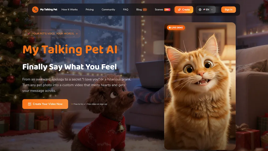 MyTalkingPet 官网截图