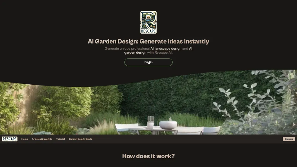 Rescape AI 工具截图