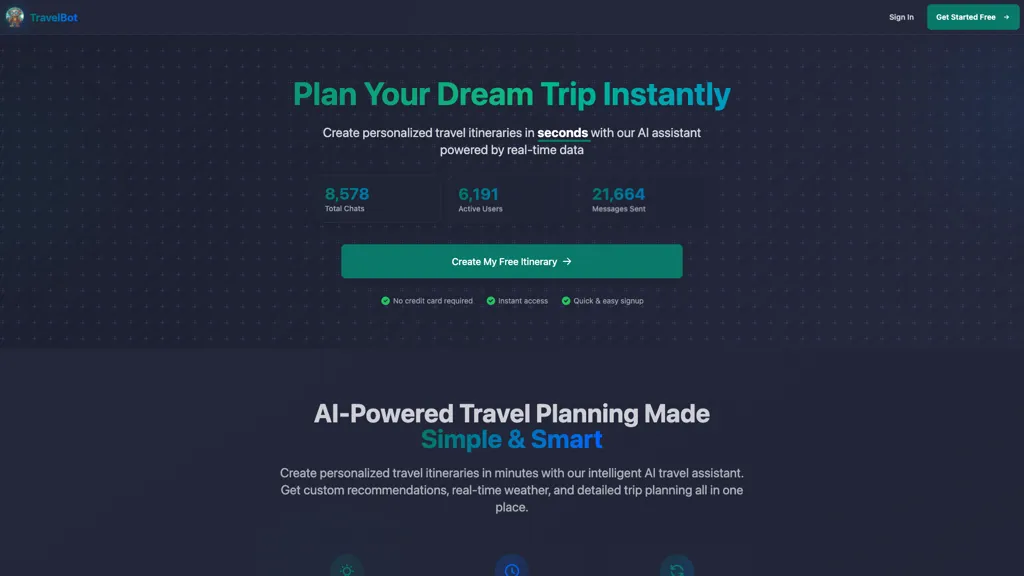 TravelBot 官网截图